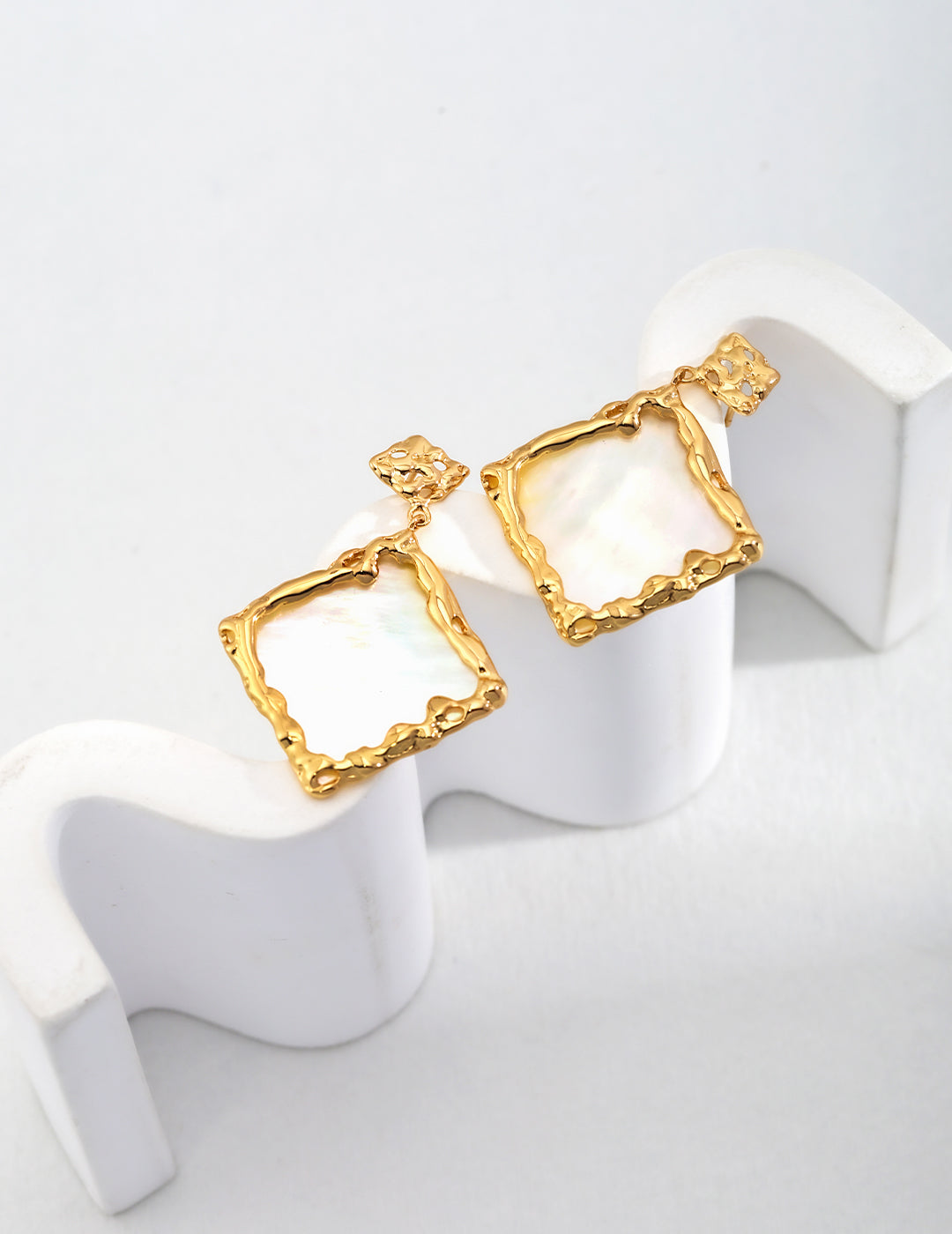 S925 Silver Vintage Gold Earrings - Retro Drop Dangle Earrings for Women