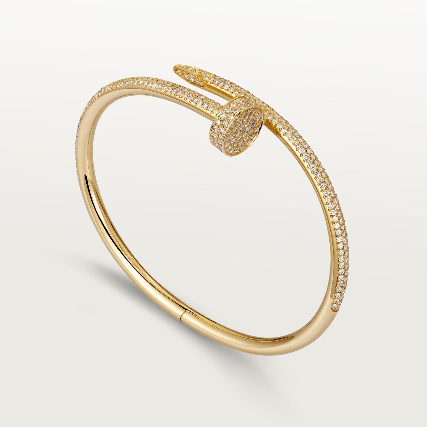 Chivo Boutique Juste Un Clou Bracelet 18k Gold Plated ,Cubic Zircon Paved