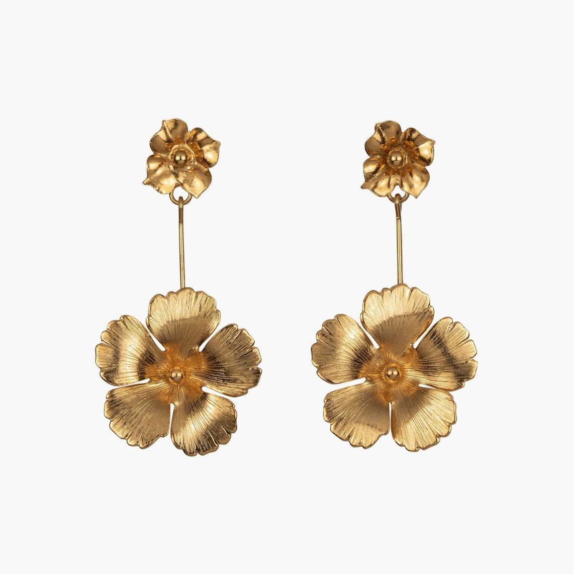 Dual Floral Earrings