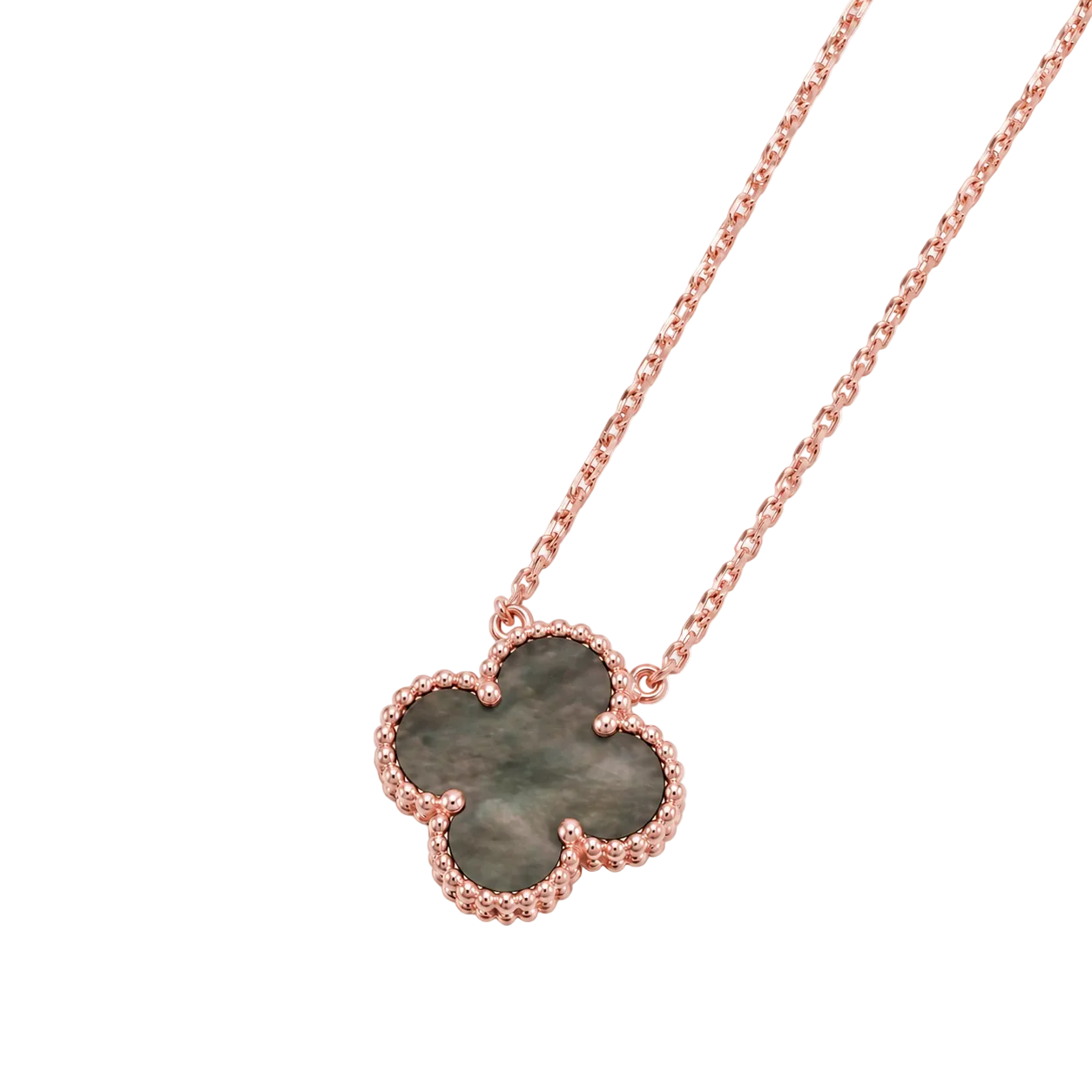 925 Silver, Lucky Clover Leaf Necklace, 18K Gold Plated
