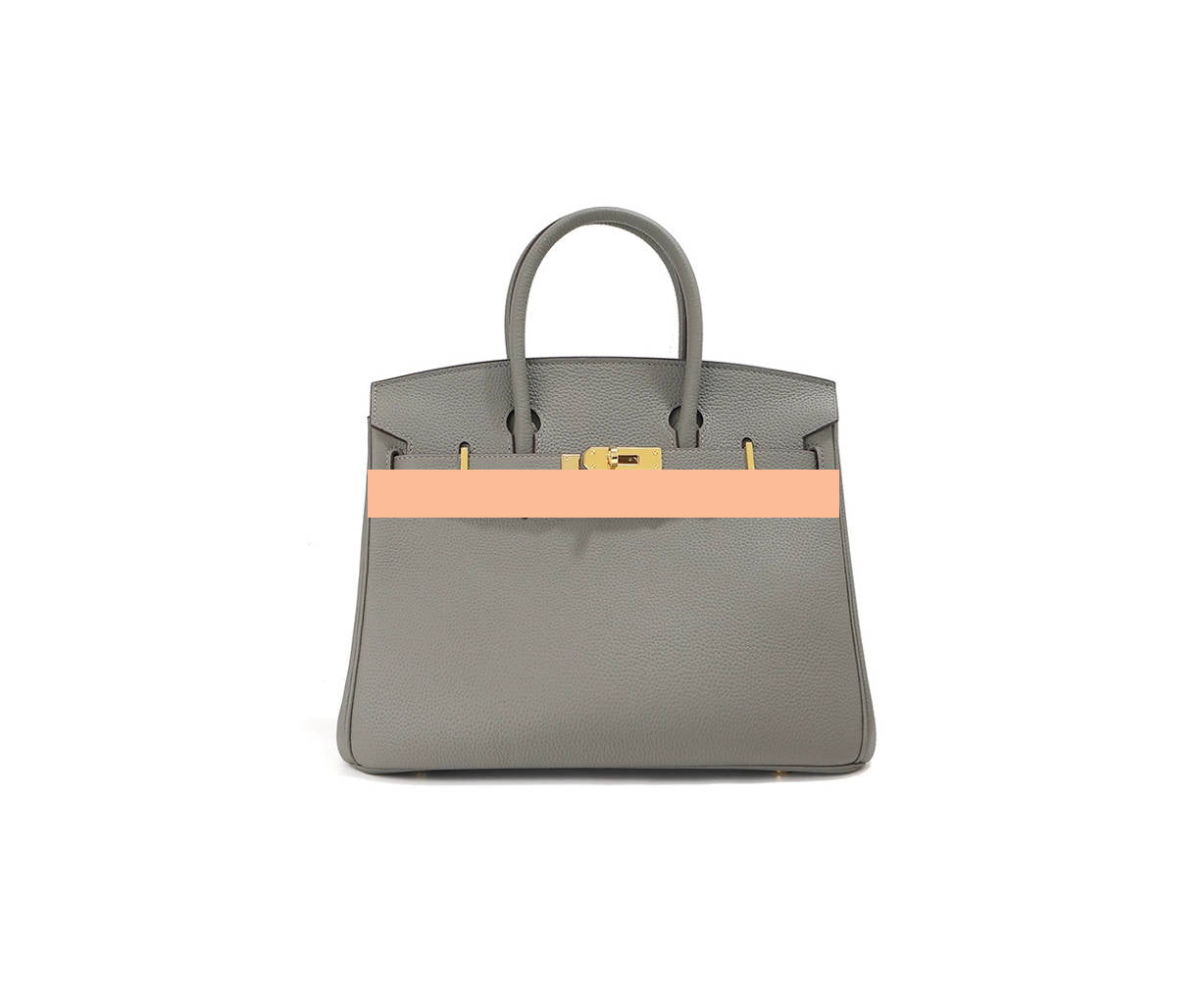 Elegant Togo Leather Top Handle Bag with Crossbody Shoulder Strap