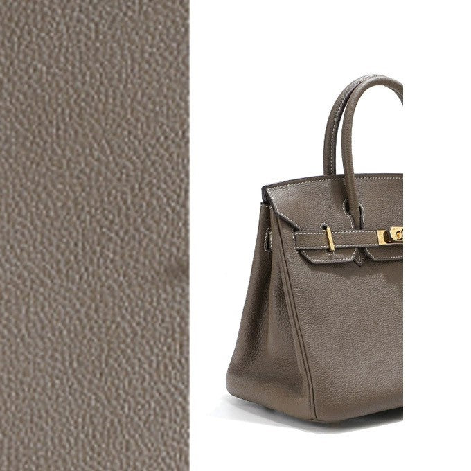 Elegant Togo Leather Top Handle Bag with Crossbody Shoulder Strap