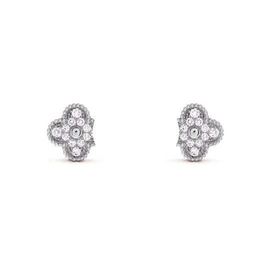 Clover Leaf Earrings, 18K Gold Plated - Symbol of Luck & Elegance