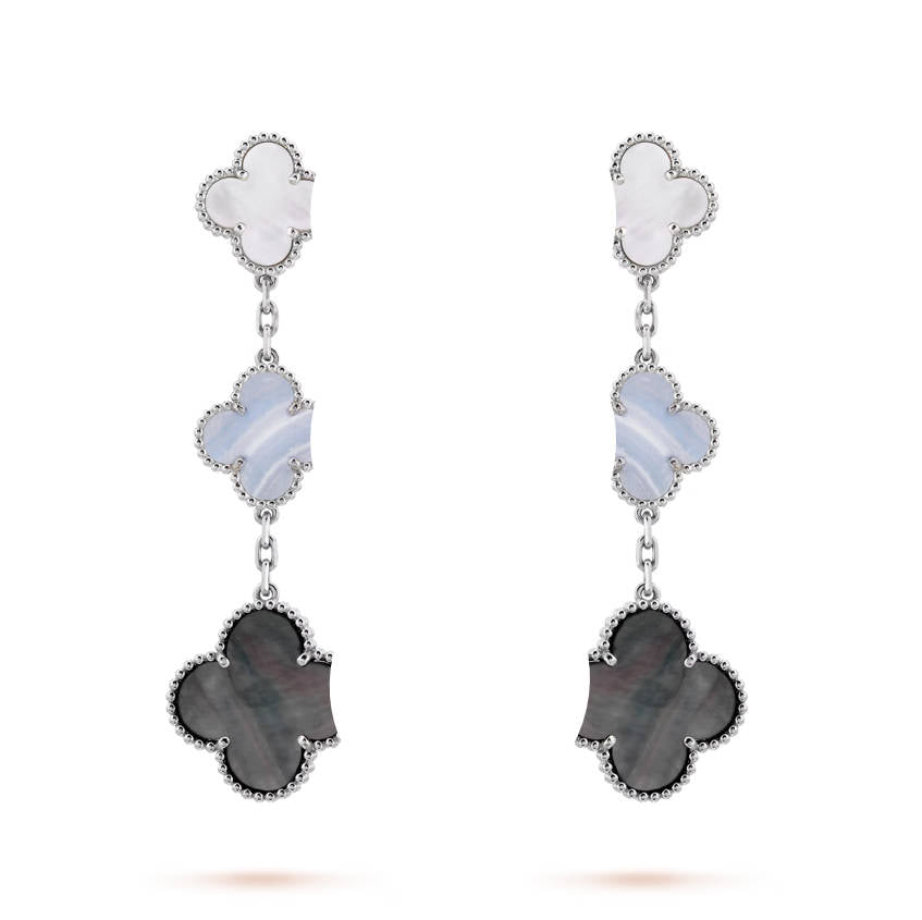 Clover Leaf Earrings, 18K Gold Plated - Symbol of Luck & Elegance