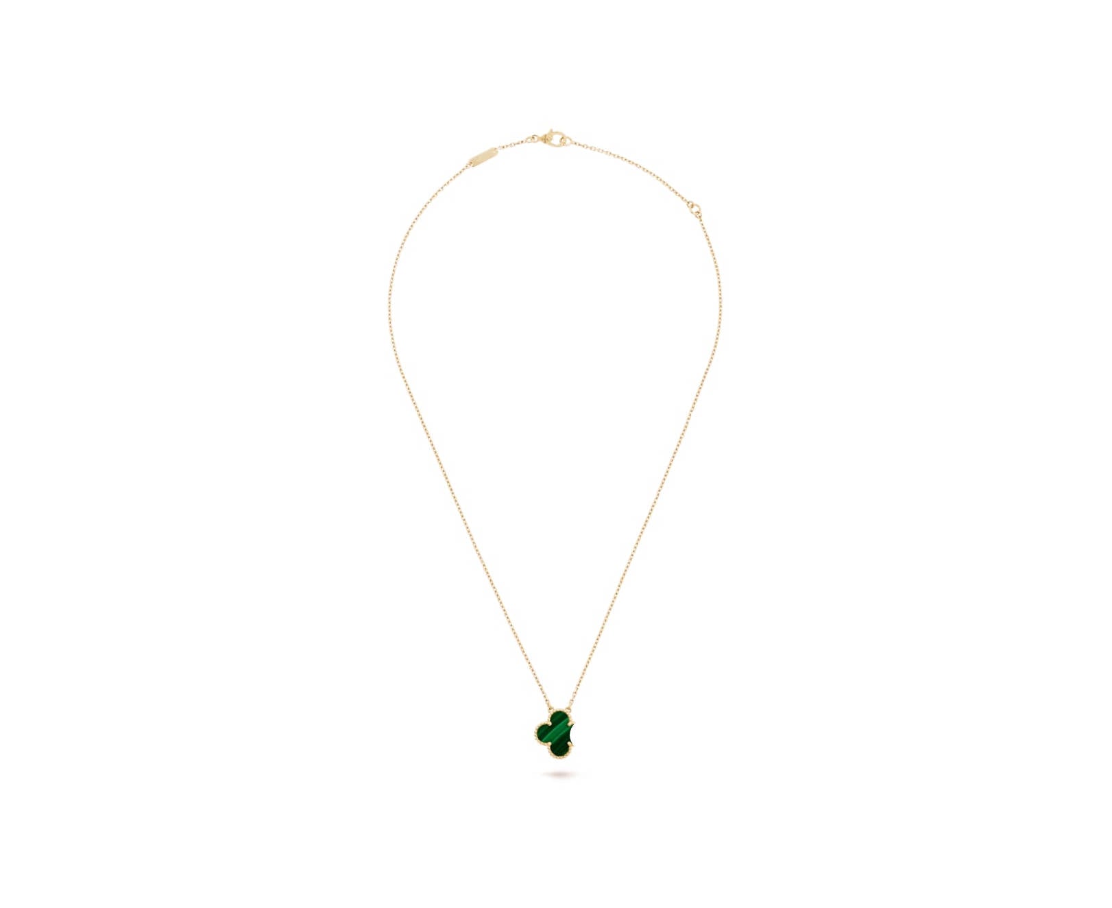 Clover Motif Pendant Necklace, 18K Gold Plated, 1 Motif - Symbol of Luck & Elegance