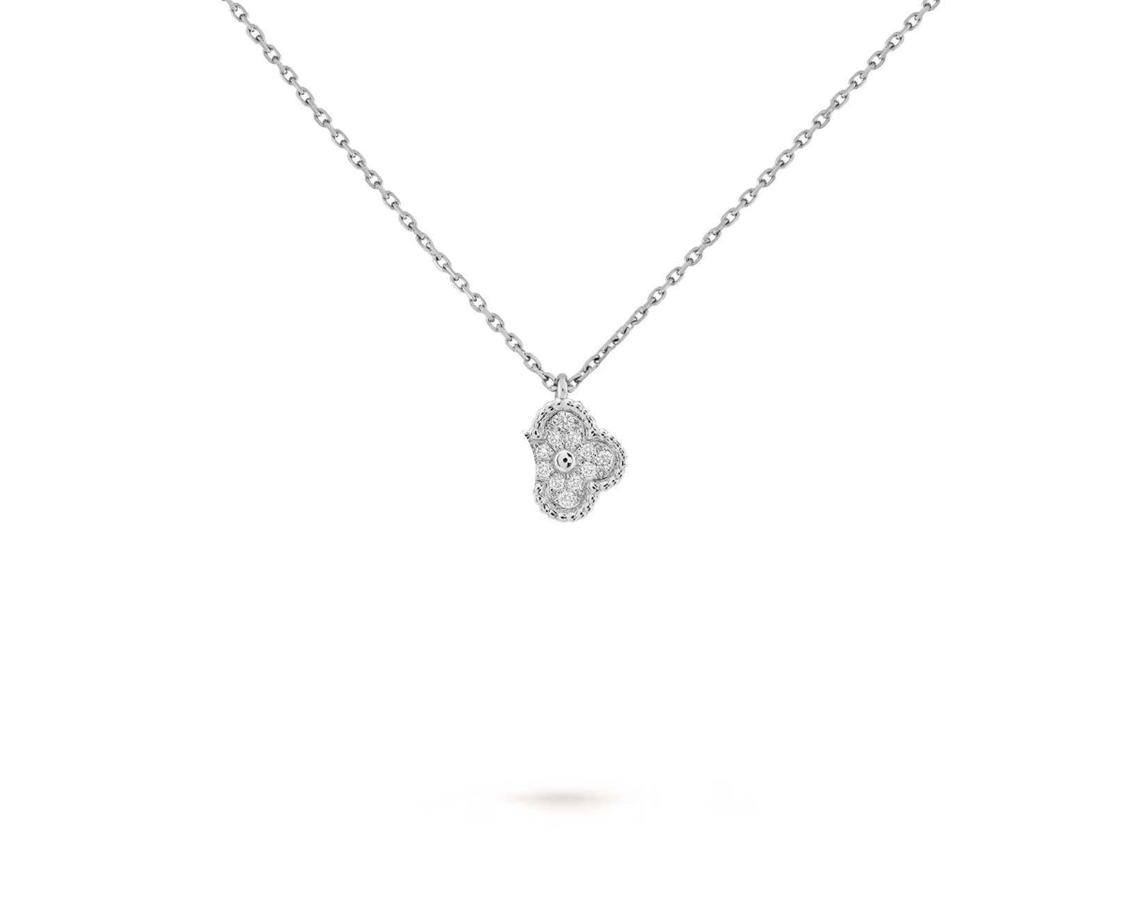 Clover Motif Pendant Necklace, 18K Gold Plated, 1 Motif - Symbol of Luck & Elegance