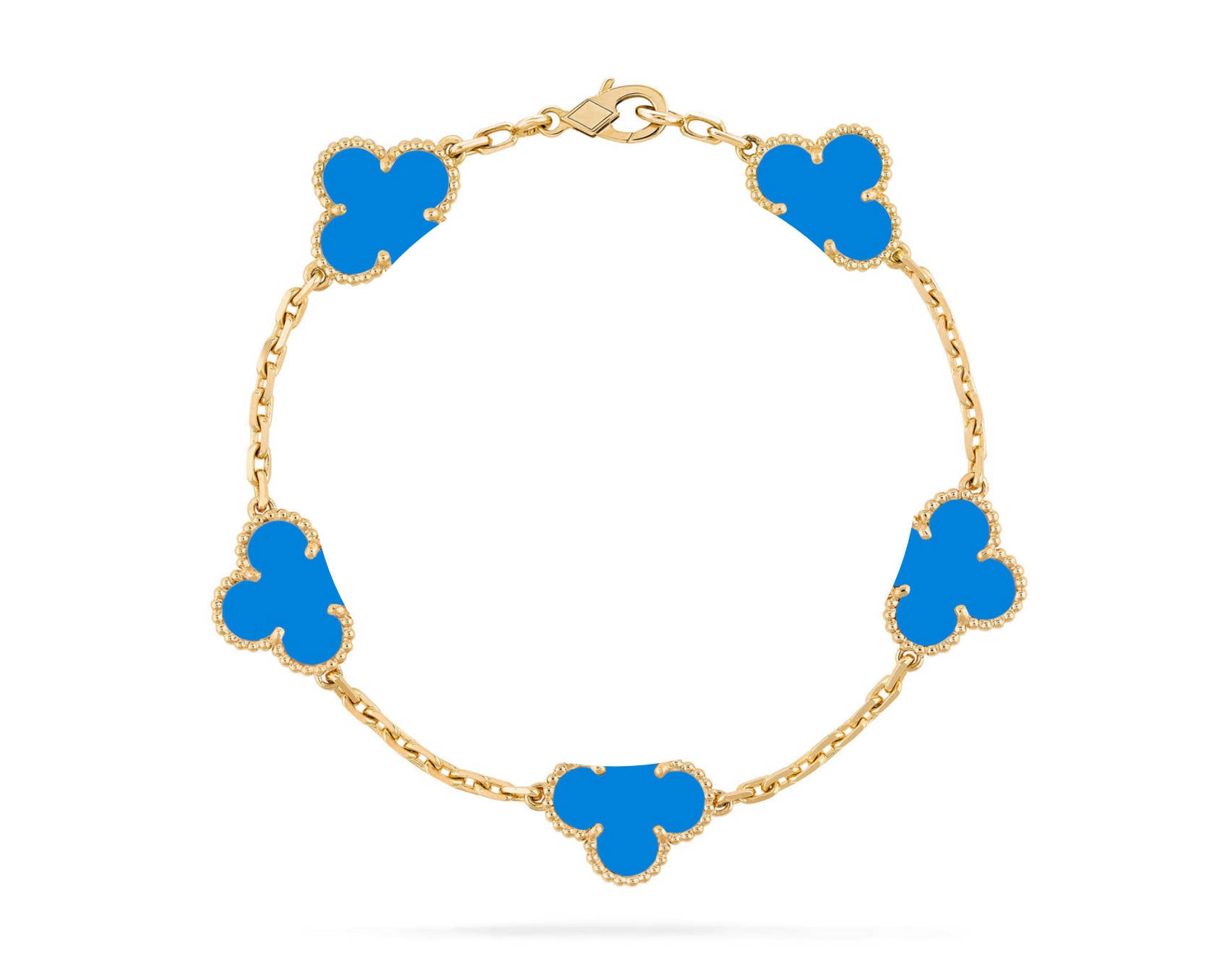 Clover Motif Bracelet, 18K Gold Plated - Symbol of Luck & Elegance
