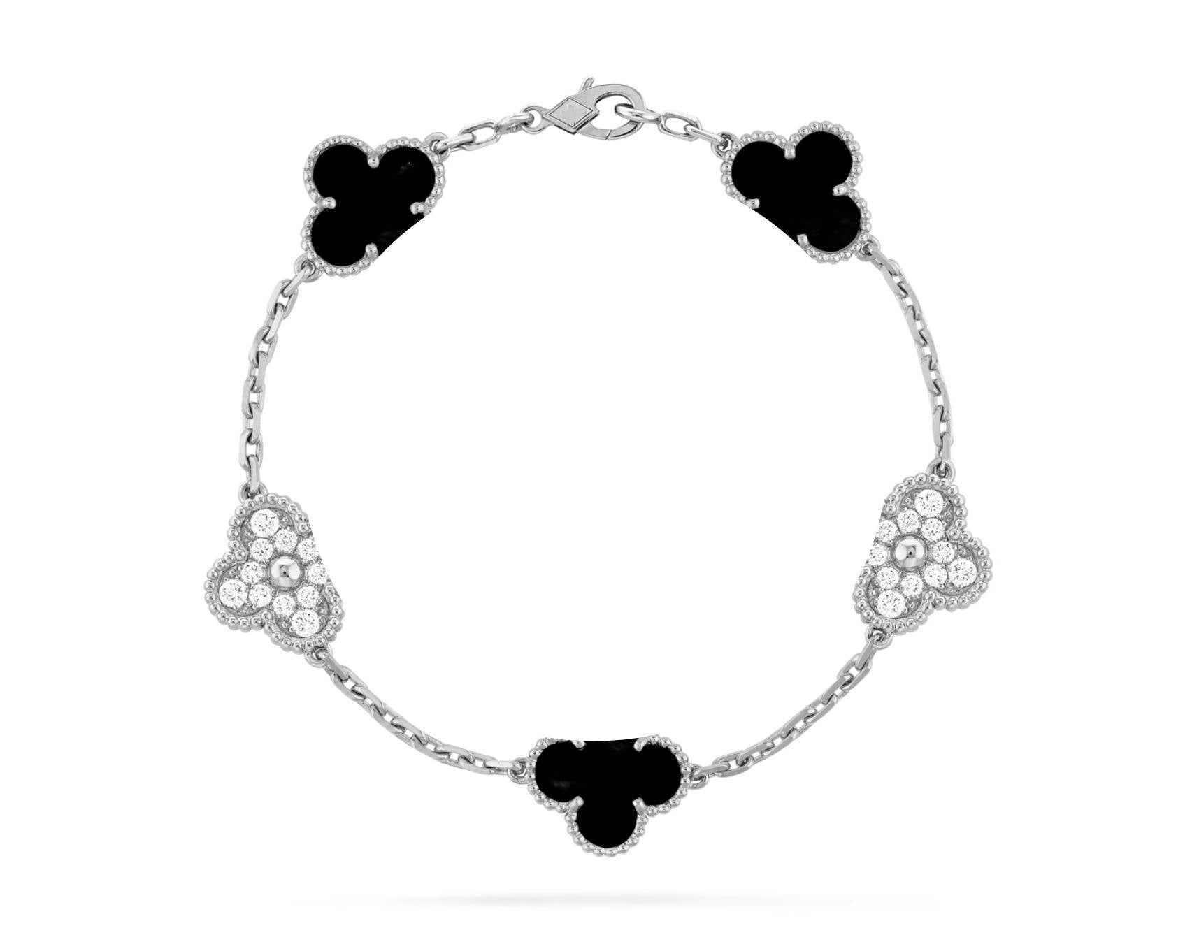 Clover Motif Bracelet, 18K Gold Plated - Symbol of Luck & Elegance