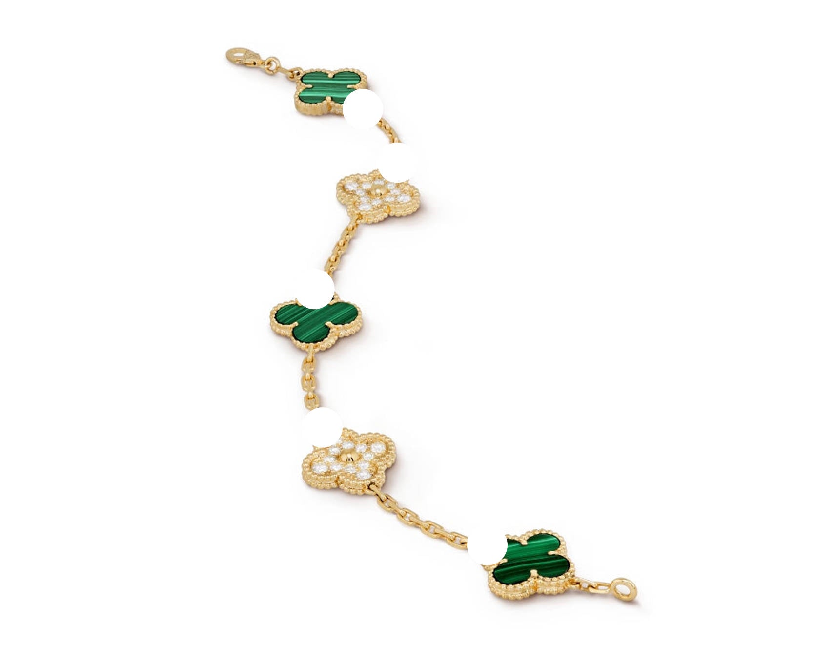 Clover Motif Bracelet, 18K Gold Plated - Symbol of Luck & Elegance