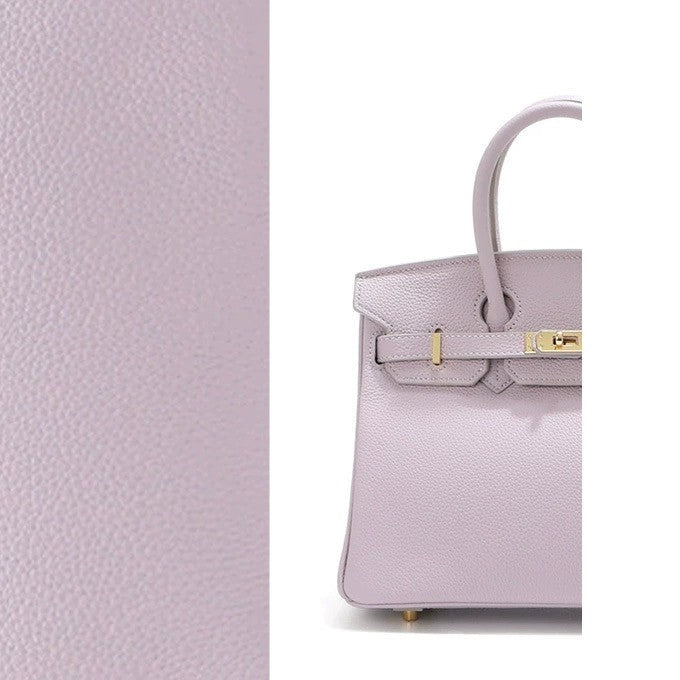 Elegant Togo Leather Top Handle Bag with Crossbody Shoulder Strap