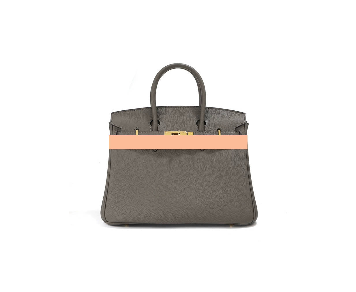 Elegant Togo Leather Top Handle Bag with Crossbody Shoulder Strap