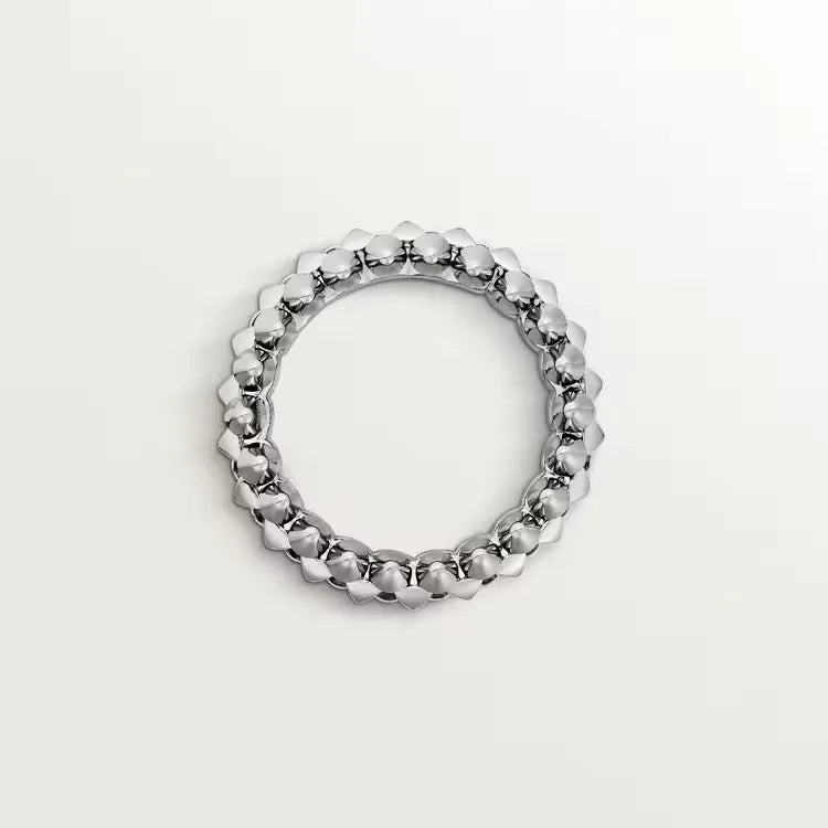 Clash Ring Small Model Pyramid Link White Gold