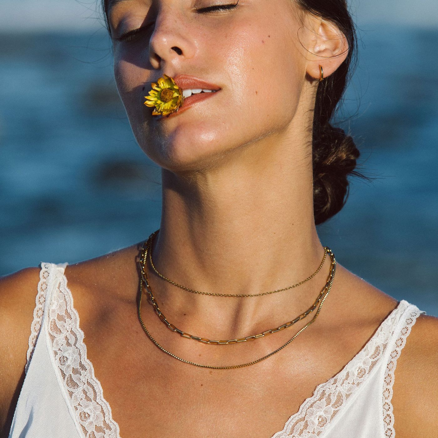 18K Gold-Plated & Silver-Tone Stainless Steel Layered Necklace