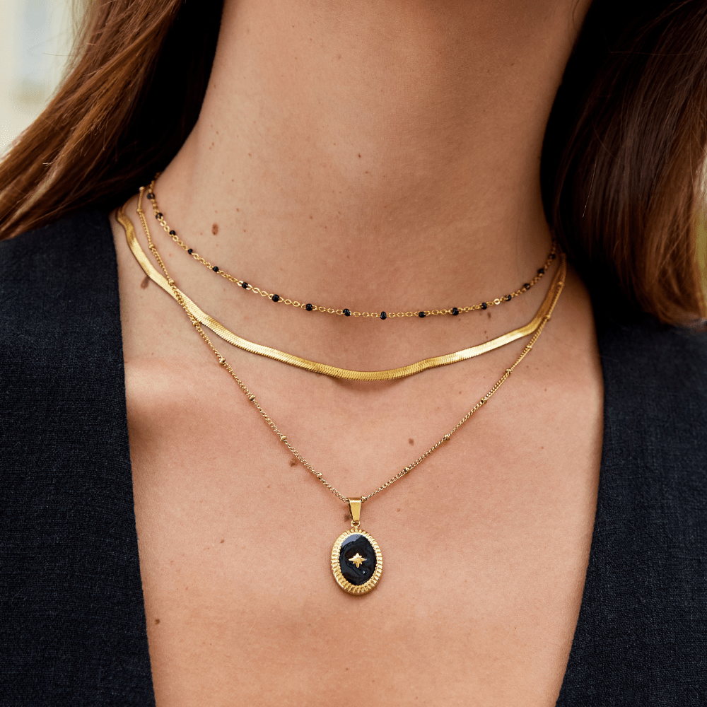 18K Gold-Plated Stainless Steel Snake Chain Necklace