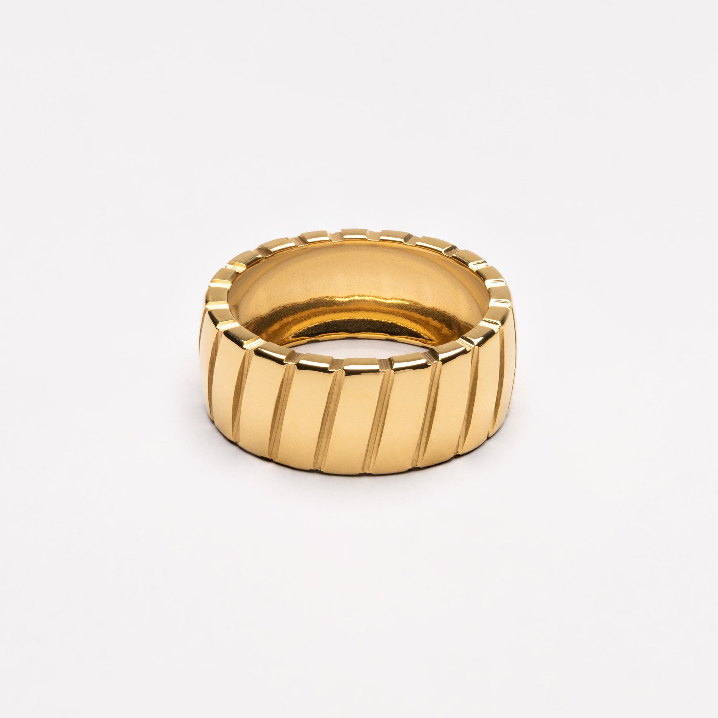 18K Gold-Plated Stainless Steel Bold Ring