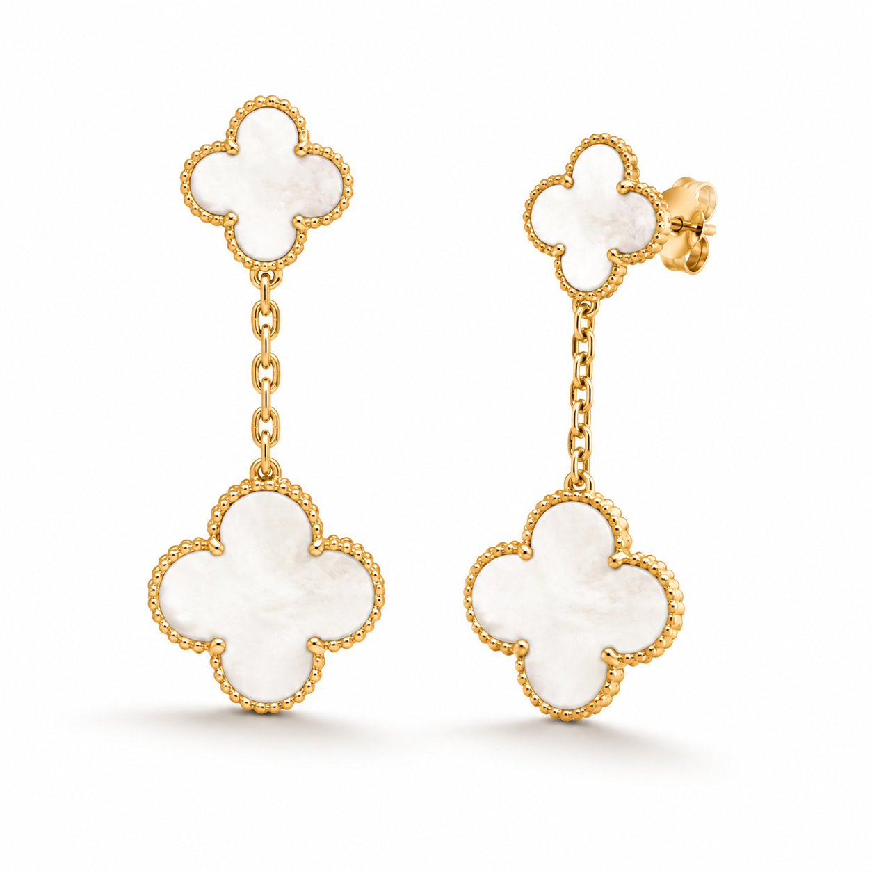 925 Silver, Lucky E, 18K Gold Plated
