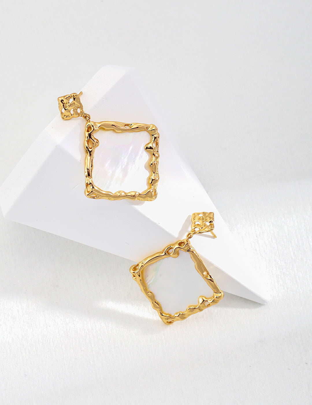 S925 Silver Vintage Gold Earrings - Retro Drop Dangle Earrings for Women