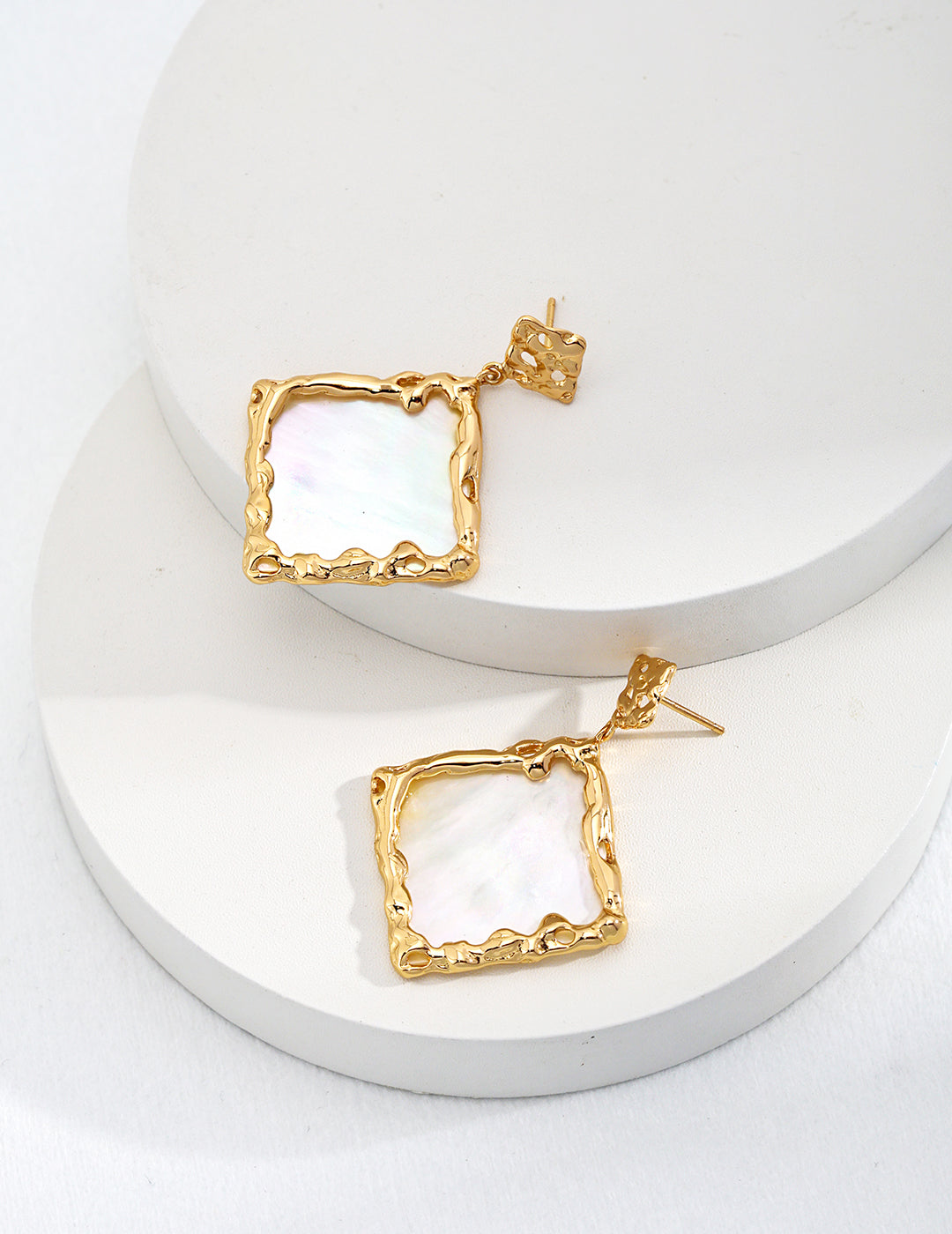 S925 Silver Vintage Gold Earrings - Retro Drop Dangle Earrings for Women