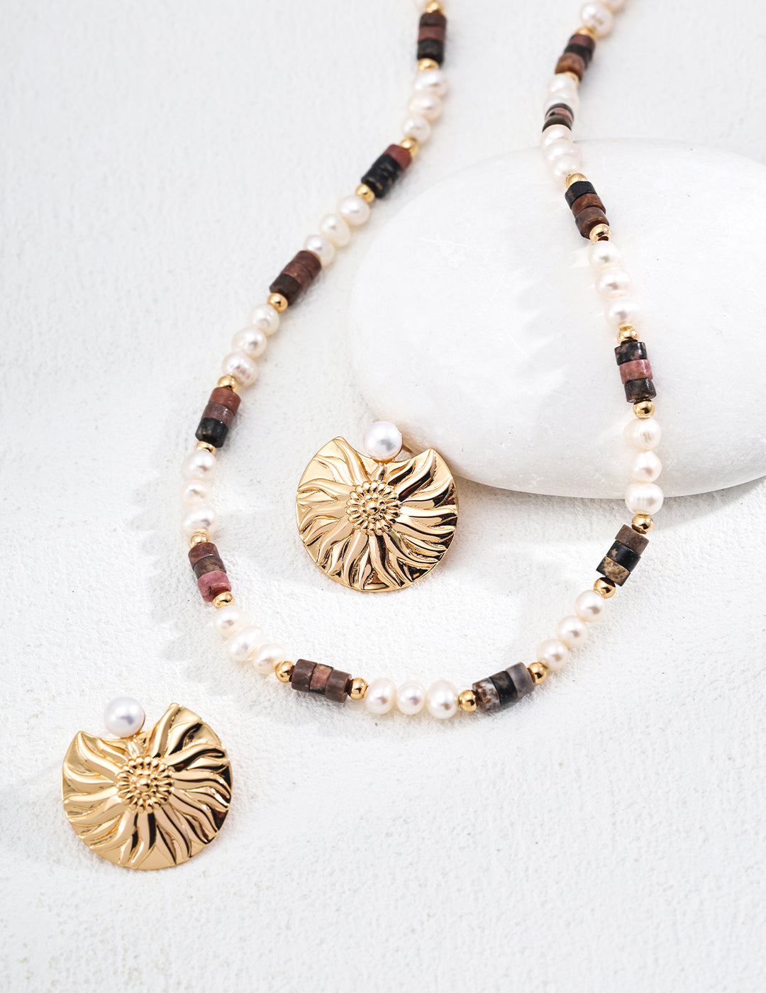 S925 Sterling Silver Designer Natural Pearl Earrings