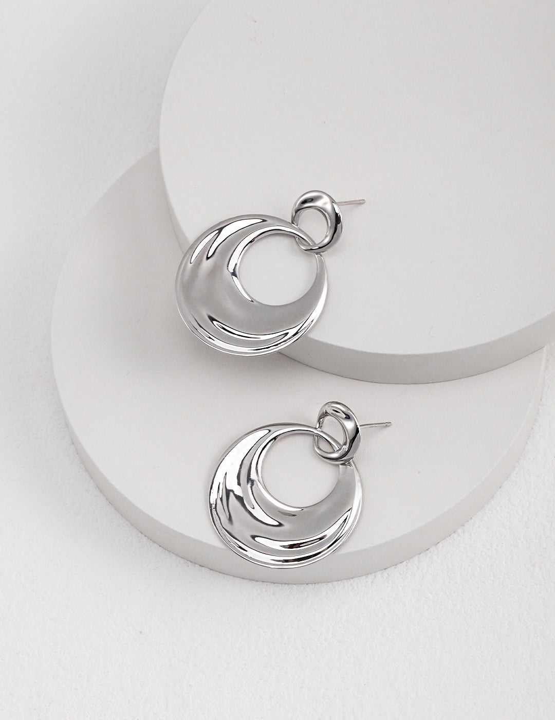 S925 Silver Light Gold Plated, Delicate Commute Studs, Simple Elegant Everyday Earrings