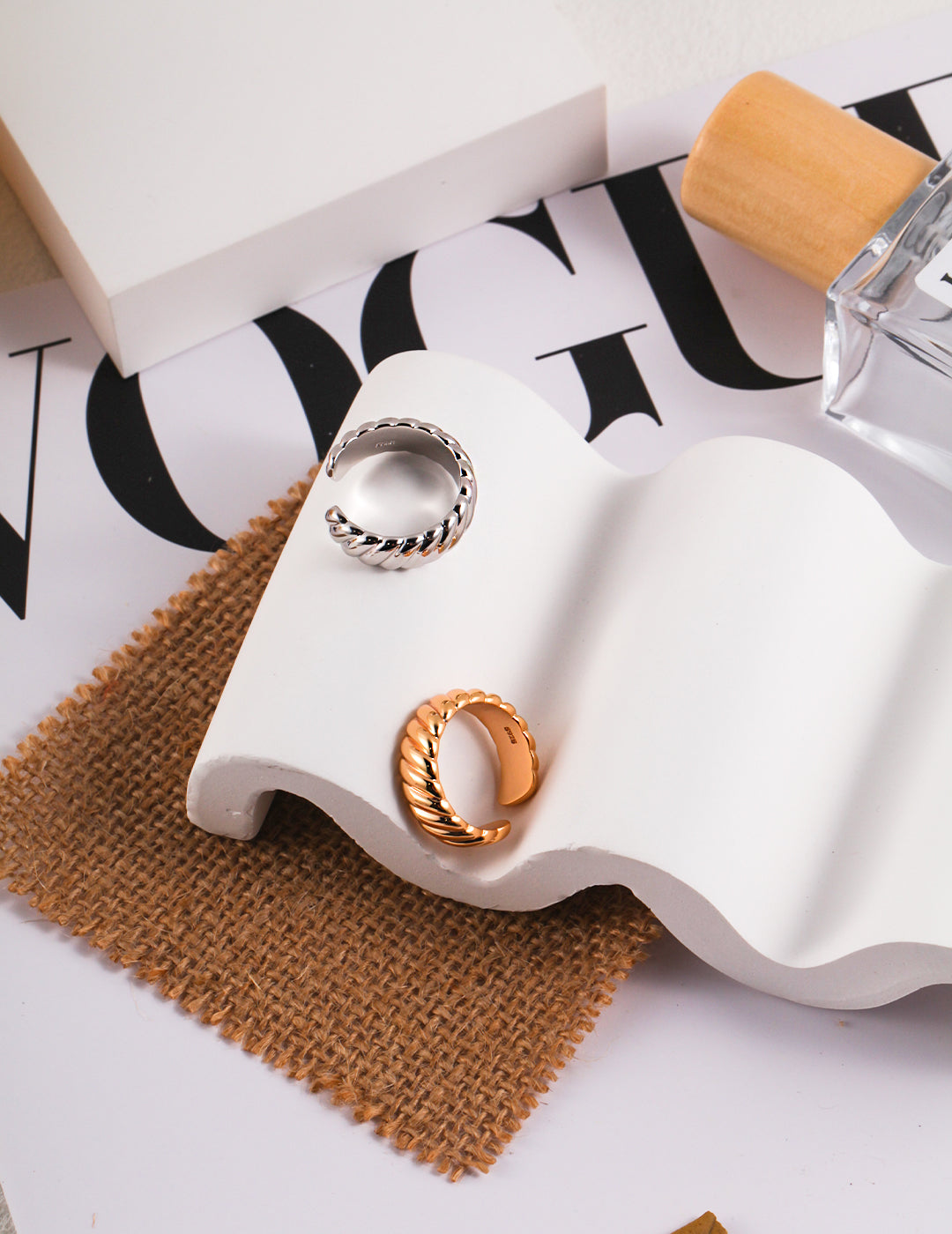 White Gold Ring S925 Sterling Silver, Dainty Elegant Stacking Band, Thin Wedding Promise Ring for Women