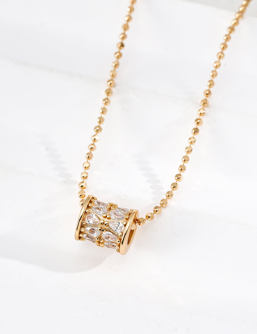S925 Sterling Silver Fashion Cubic Zirconia Jewelry Set - Adjustable Necklace & Ring