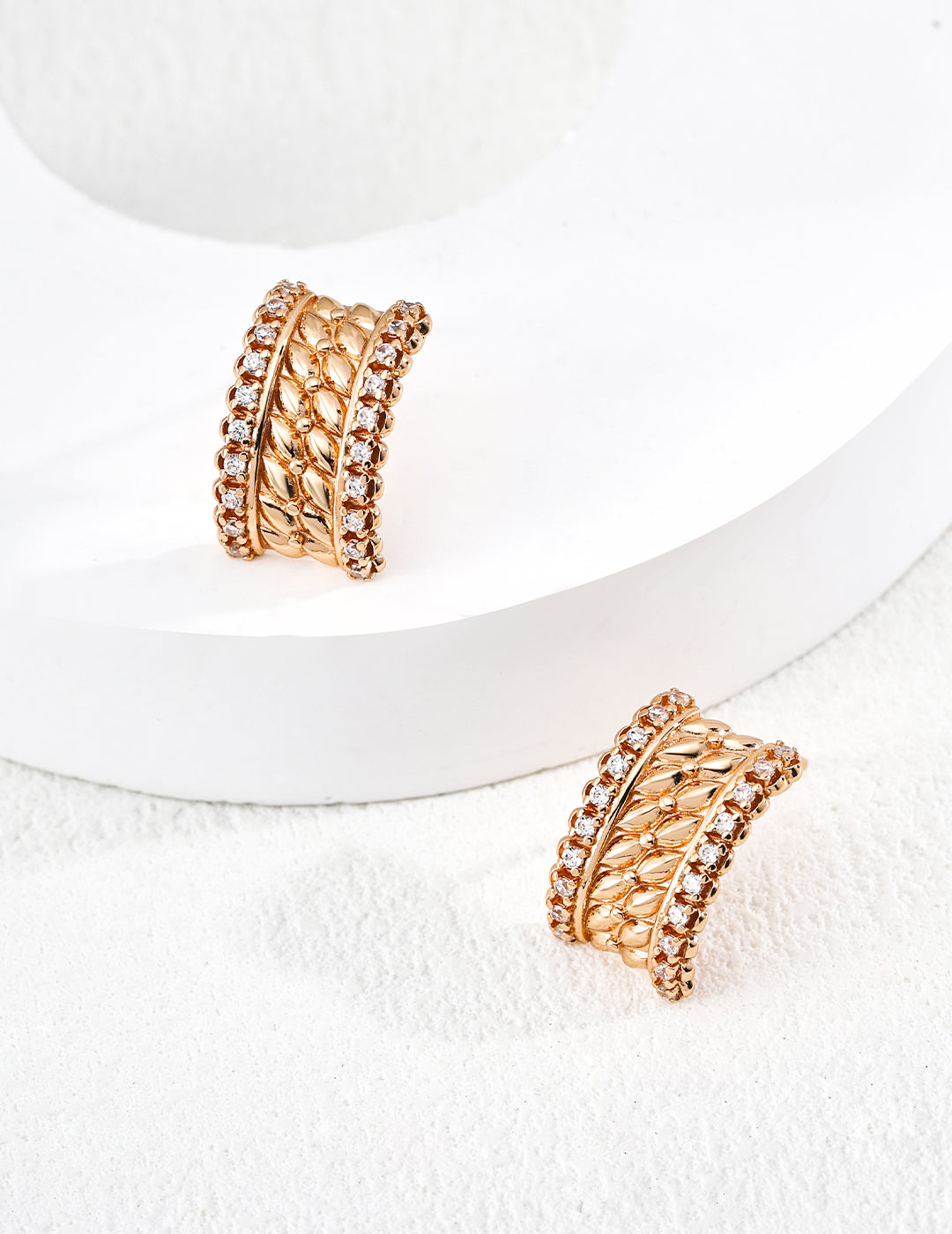 S925 Sterling Silver Vintage French Zirconia Jewelry Set – Adjustable Bracelet & Earrings for Women