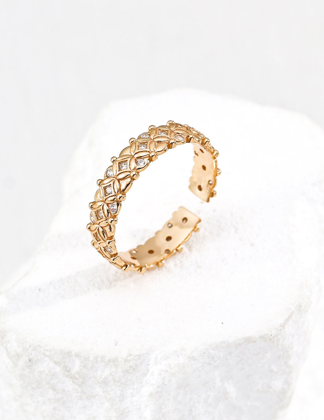 S925 Sterling Silver Lucky Wealth Coin Pattern Ring