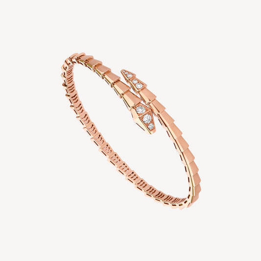 Chivo Boutique Serpenti Bracelet,18k Rose Gold Plated,Cubic Zircon