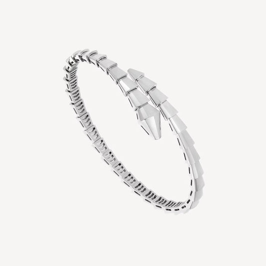 Chivo Boutique Serpenti Bracelet,18k White Gold Plated
