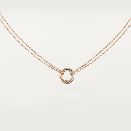 Chivo Boutique Trinity Necklace,18k Gold Plated