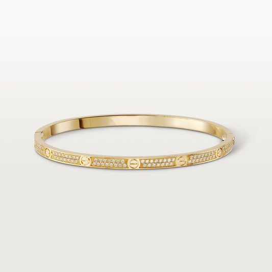 Chivo Boutique Bracelet 18k Gold Plated,small Model, Cubic Zircon Paved