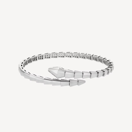 Chivo Boutique Serpenti Bracelet,18k White Gold Plated