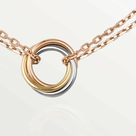 Chivo Boutique Trinity Necklace,18k Gold Plated