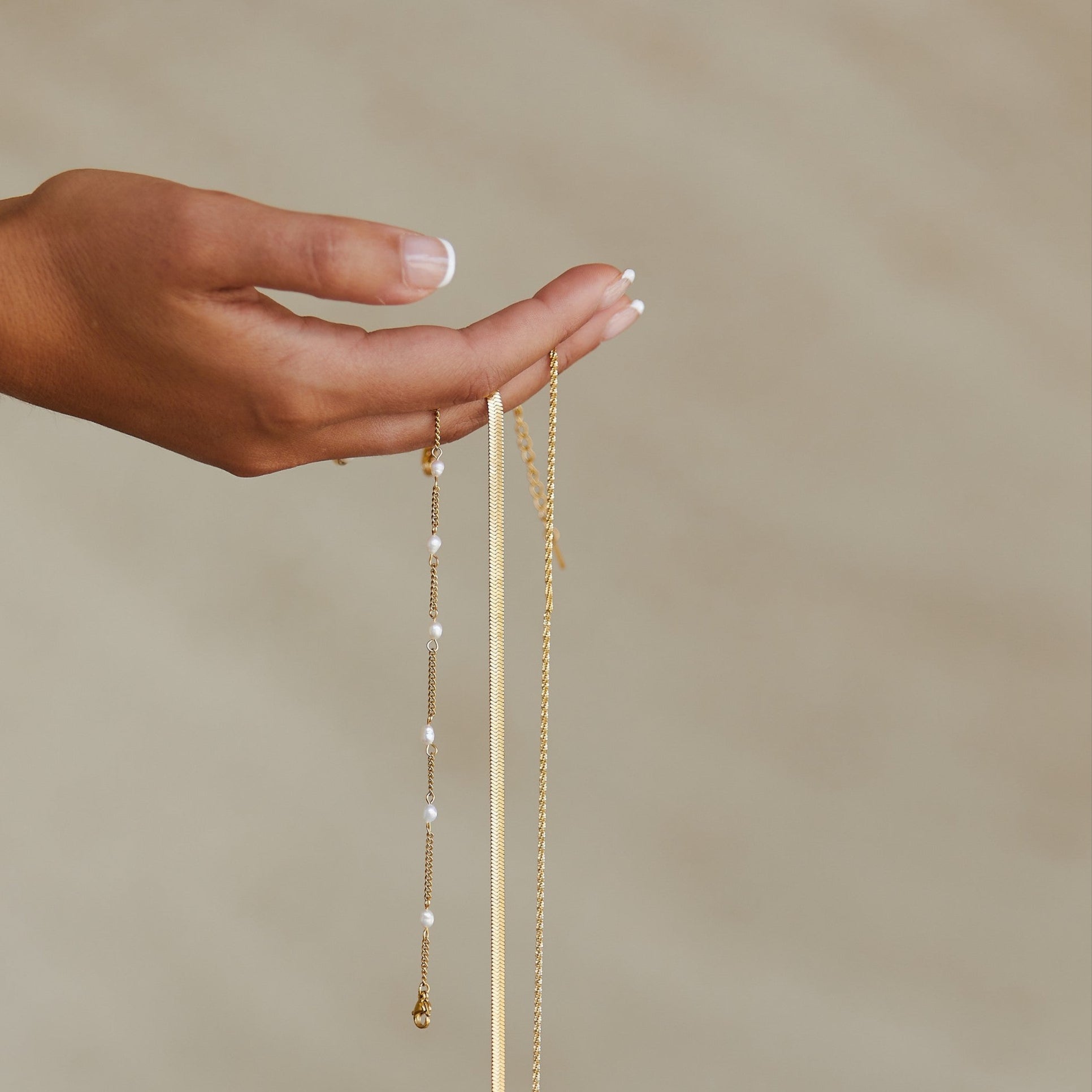 18K Gold PVD & Silver-Tone Stainless Steel Freshwater Pearl Bracelet