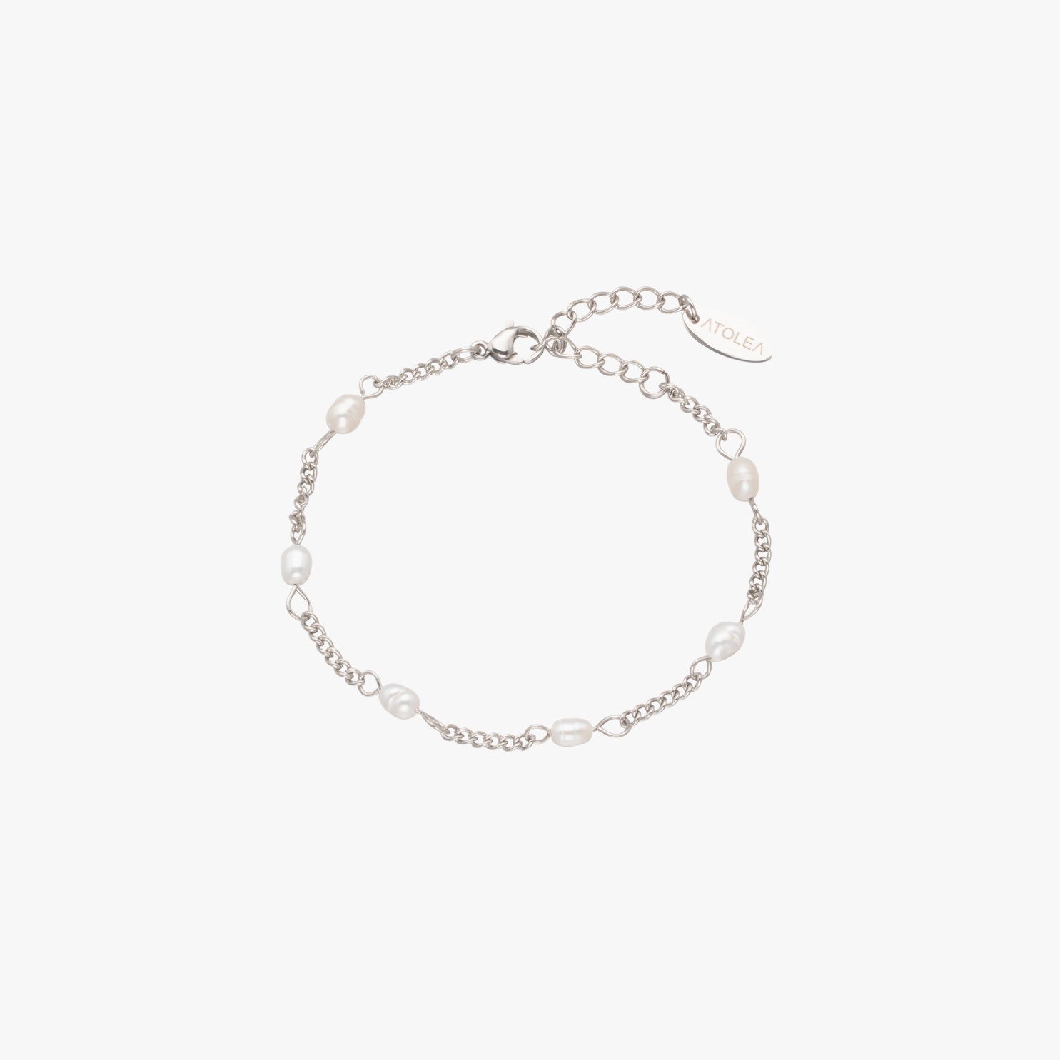 18K Gold PVD & Silver-Tone Stainless Steel Freshwater Pearl Bracelet