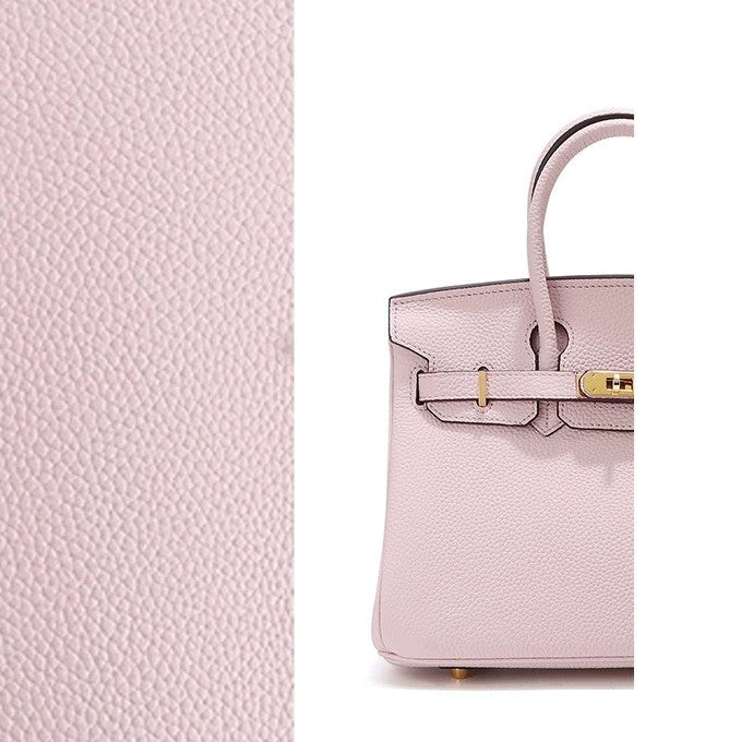 Elegant Togo Leather Top Handle Bag with Crossbody Shoulder Strap