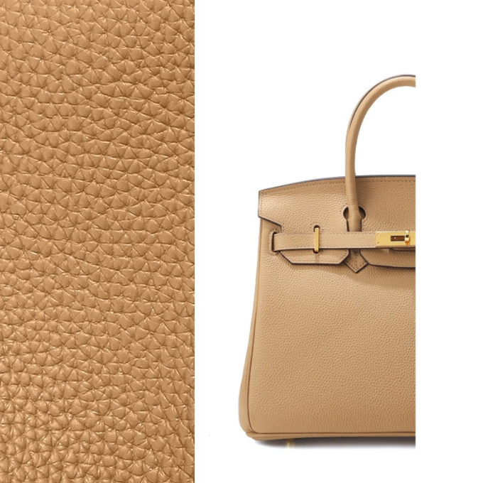 Elegant Togo Leather Top Handle Bag with Crossbody Shoulder Strap