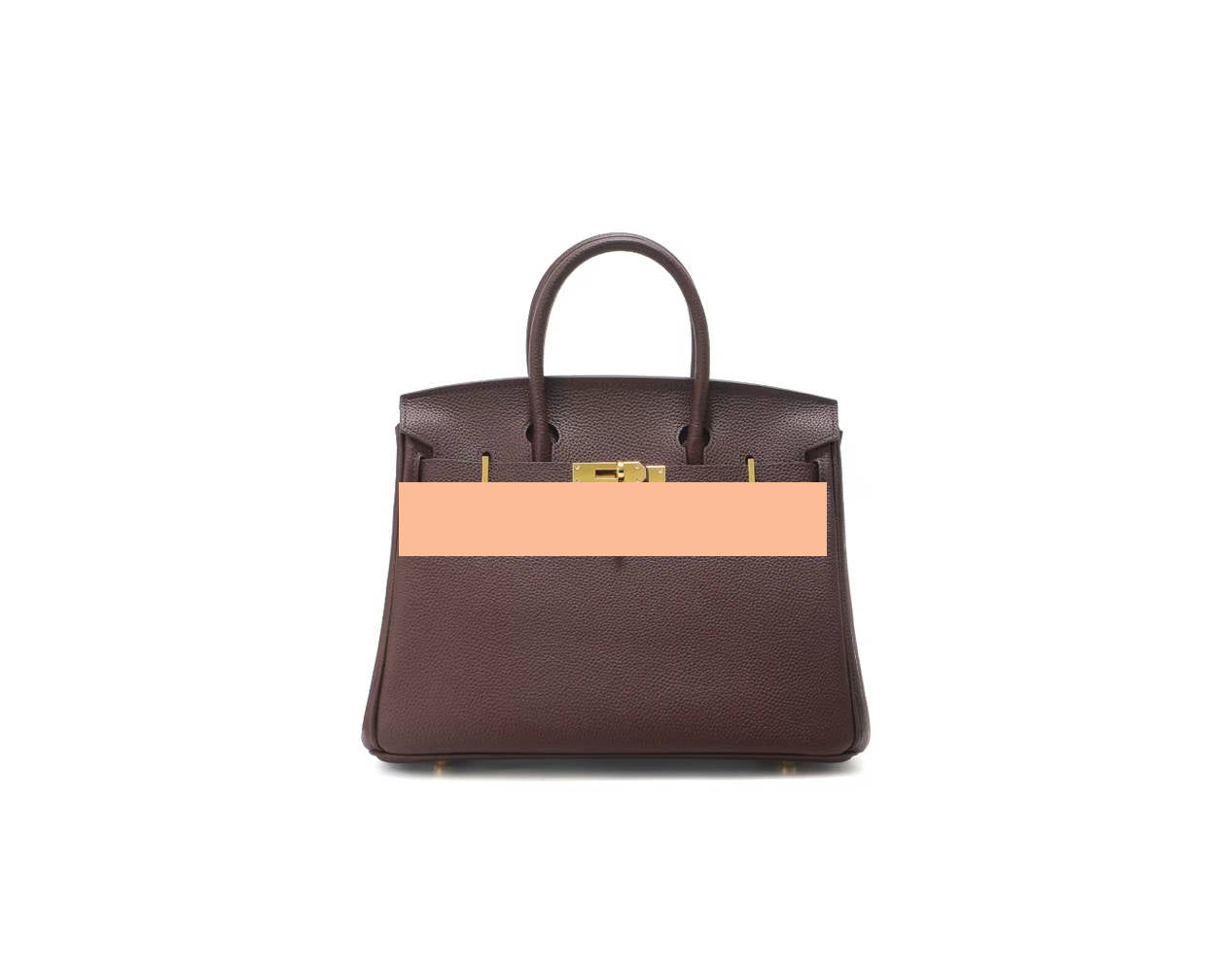 Elegant Togo Leather Top Handle Bag with Crossbody Shoulder Strap
