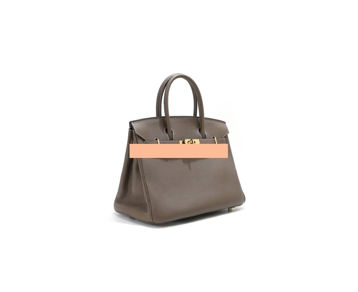 Elegant Togo Leather Top Handle Bag with Crossbody Shoulder Strap