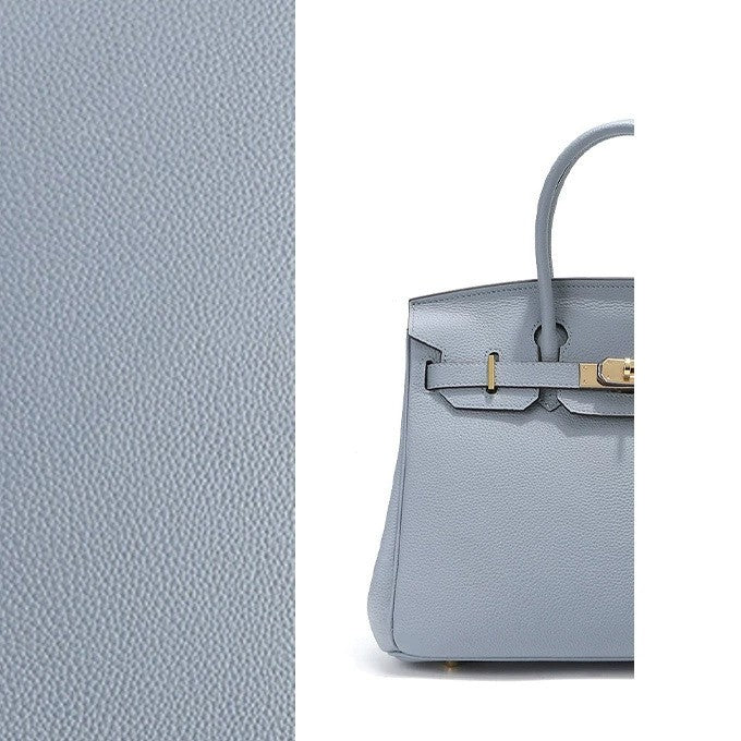 Elegant Togo Leather Top Handle Bag with Crossbody Shoulder Strap