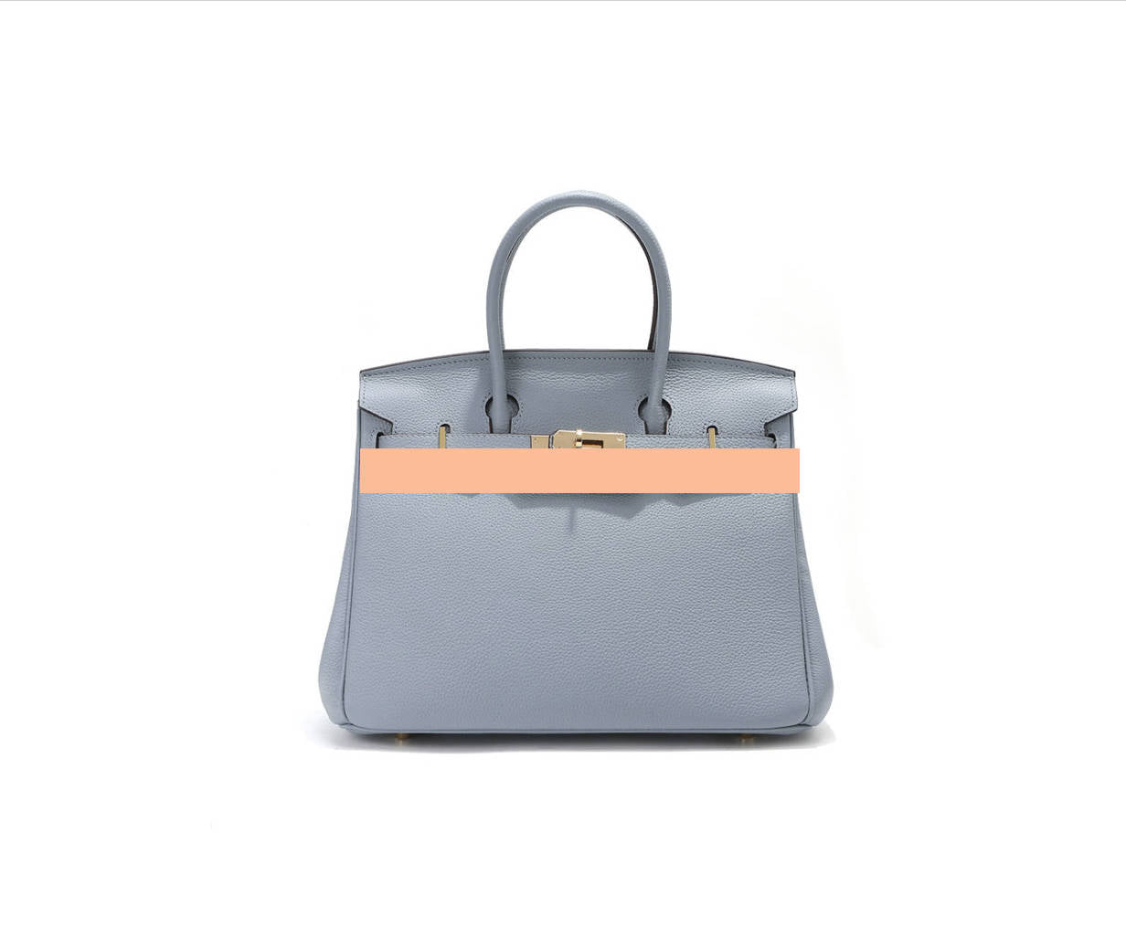 Elegant Togo Leather Top Handle Bag with Crossbody Shoulder Strap
