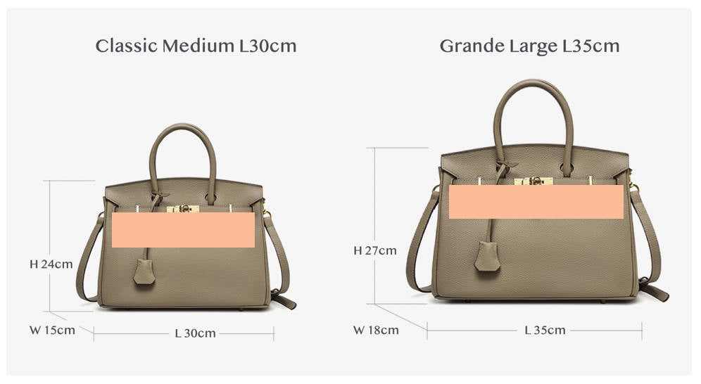 Elegant Togo Leather Top Handle Bag with Crossbody Shoulder Strap