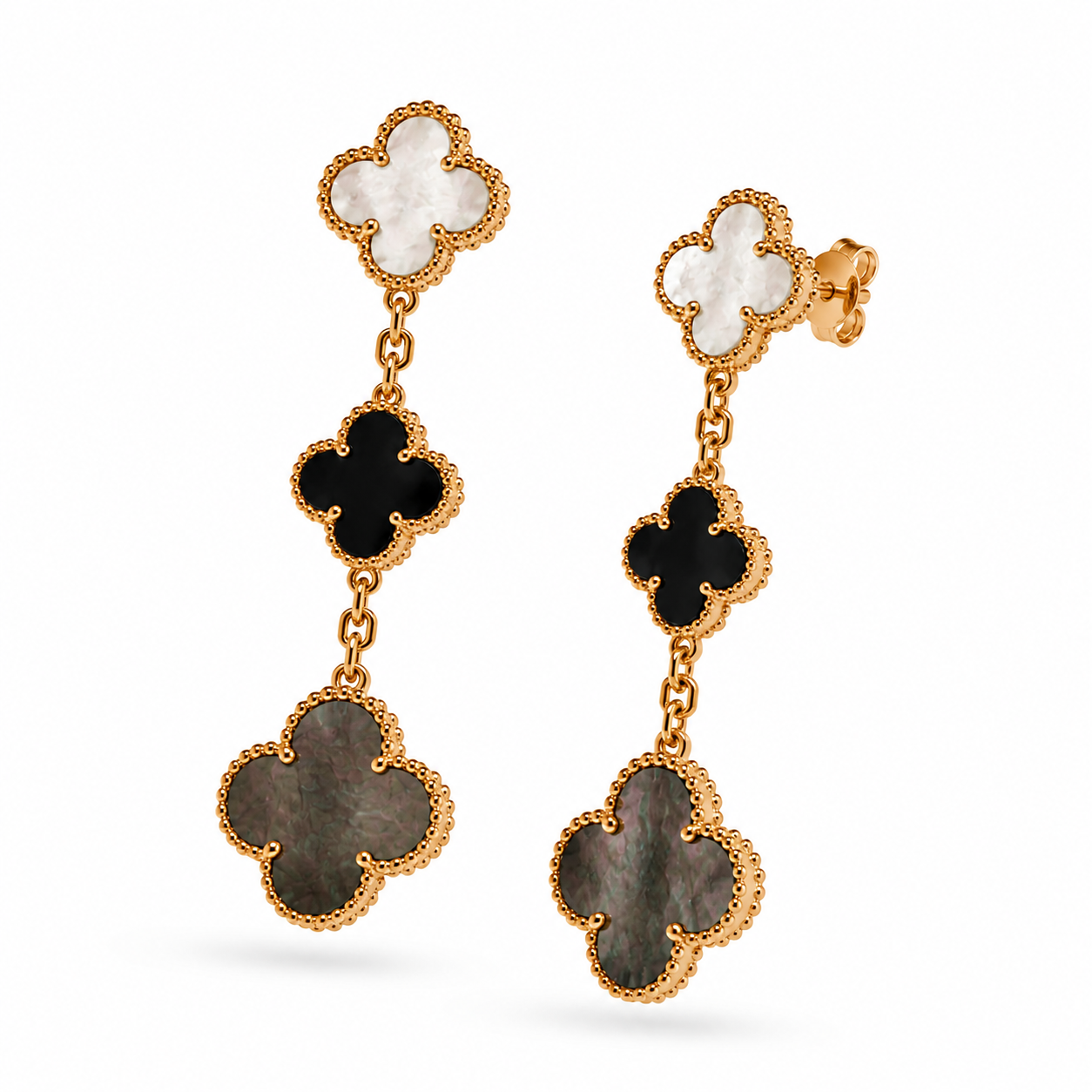 925 Silver, Lucky E, 18K Gold Plated