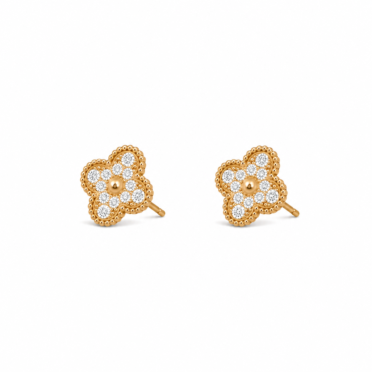 925 Silver, Lucky E, 18K Gold Plated