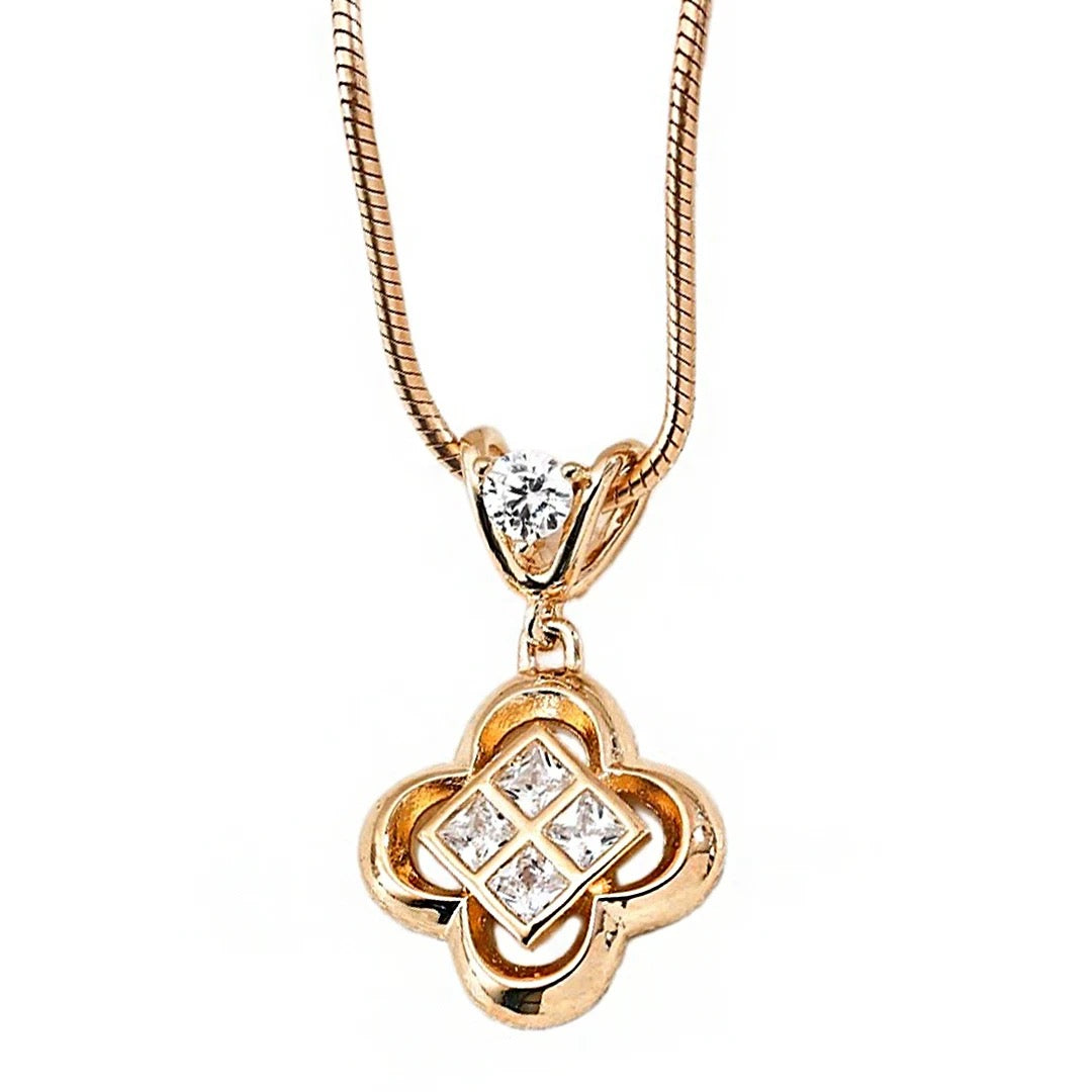 S925 Sterling Silver Vintage Zircon Jewelry Set - Adjustable Necklace & Bracelet
