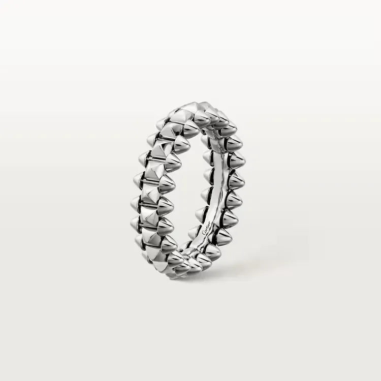 Clash Ring Small Model Pyramid Link White Gold