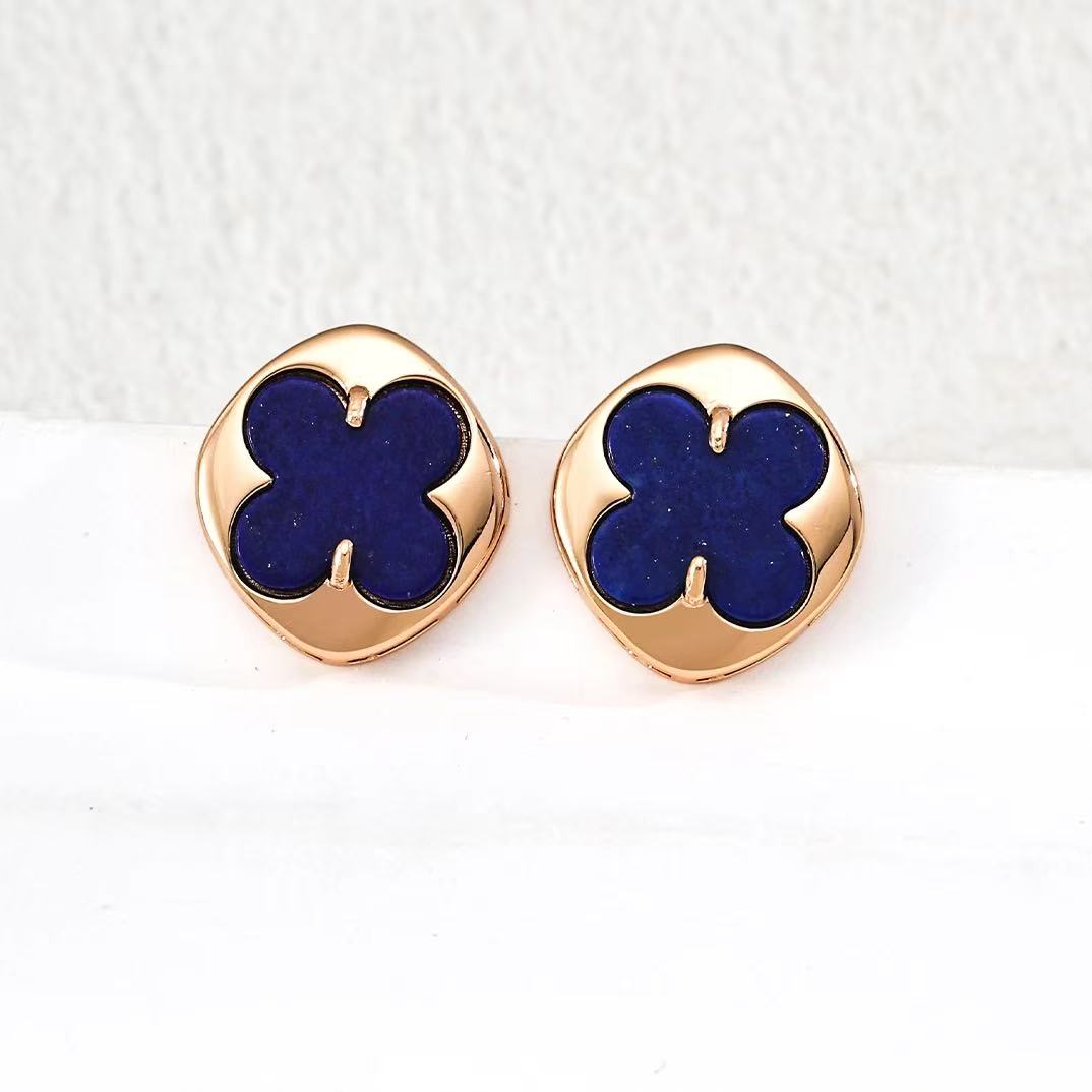 S925 Lucky Four-leaf Clover Jewelry Set  – Adjustable Necklace & Earring