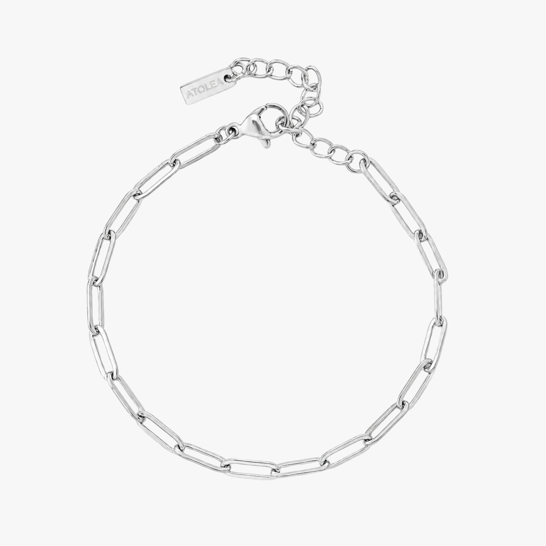 Gold & Silver-Tone Stainless Steel Paperclip Chain Bracelet