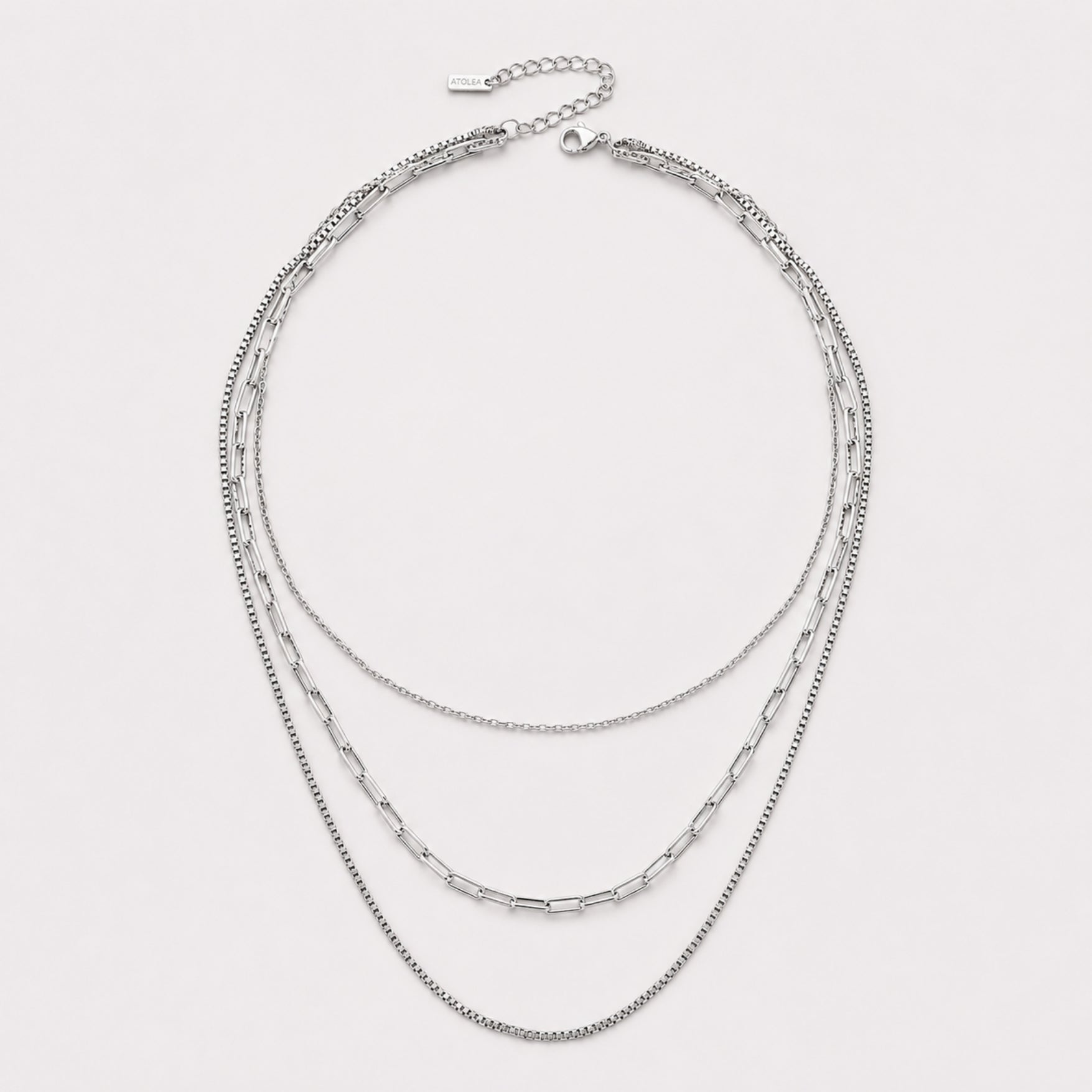 18K Gold-Plated & Silver-Tone Stainless Steel Layered Necklace